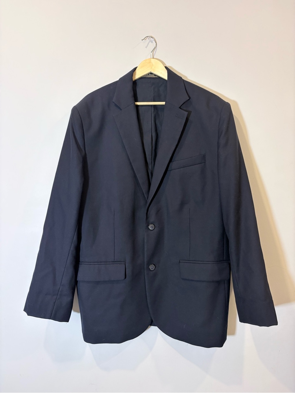 L.L. Bean Classic 100% Wool Travel Blazer Men's | Size: 40 | Navy Blue